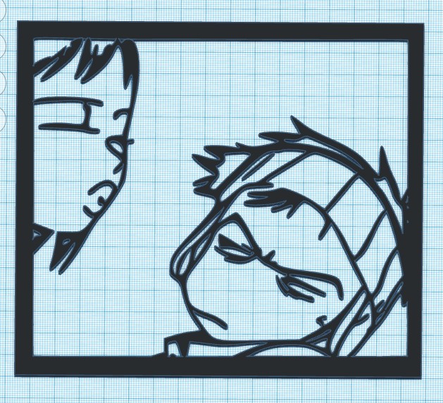 FLCL - FRAMED KISS - WALL ART