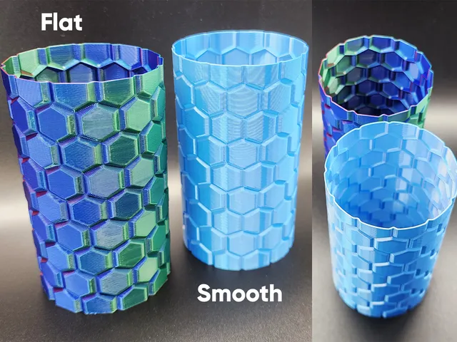 Hex Tile Spiral Vases