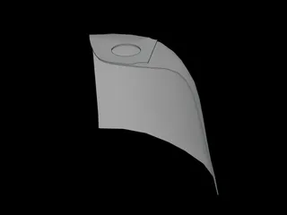 Lego Compatible (50231.dat) Minifig Cape Cloth (Formed) by thall72 | Download free STL model ...