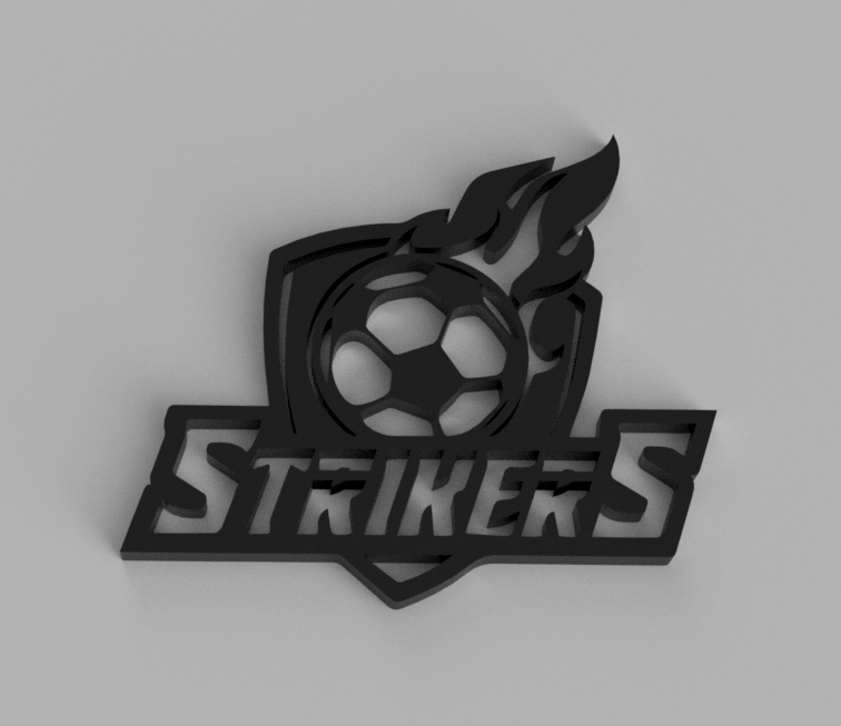 Strikers Soccer Logo (Keychain) by automontronic | Download free STL ...