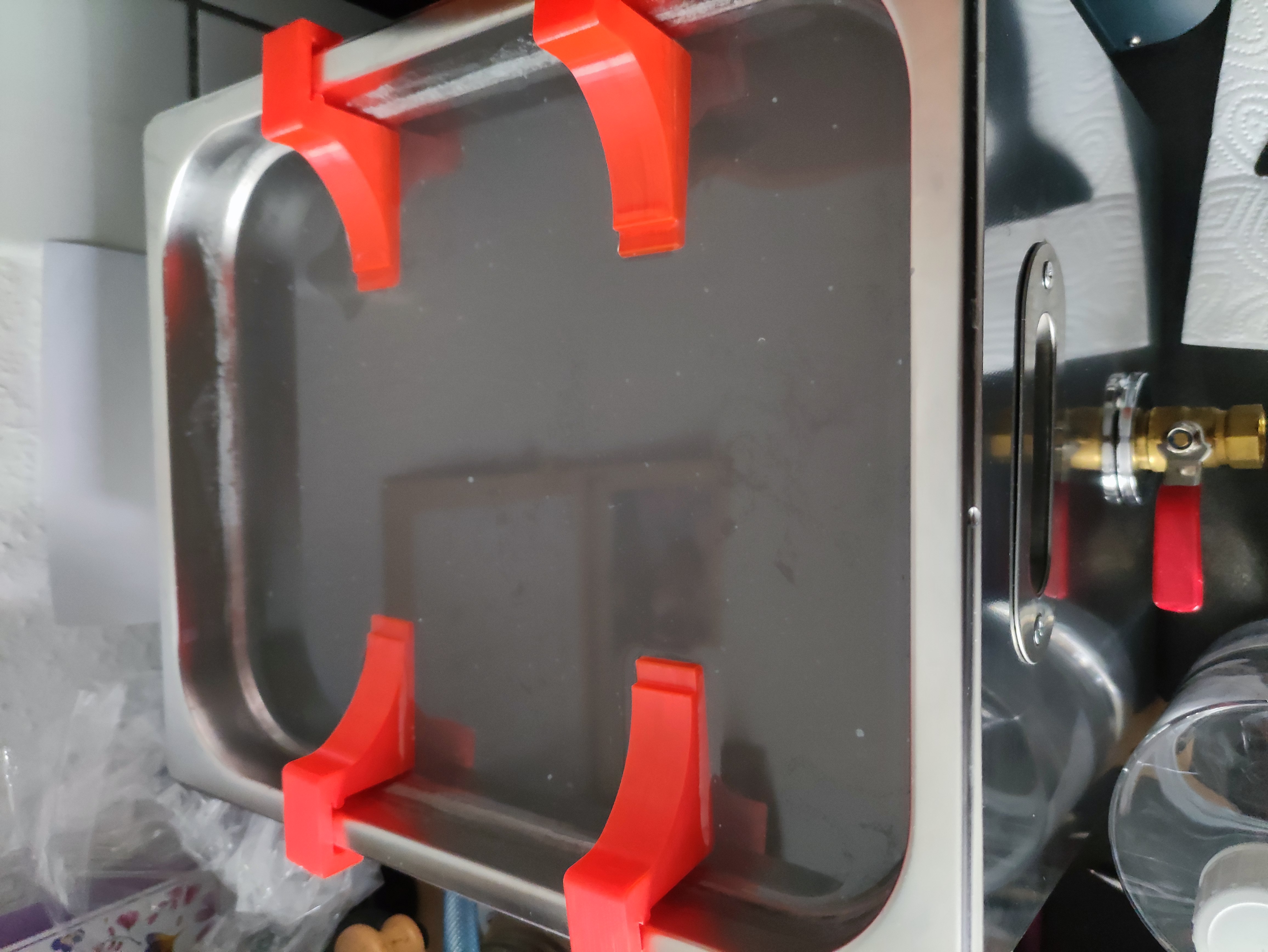 Mounting Clamps for Halot Mage Build Plate, into VEVOR JPS40A 10L Ultrasonic Cleaner by sunToxx