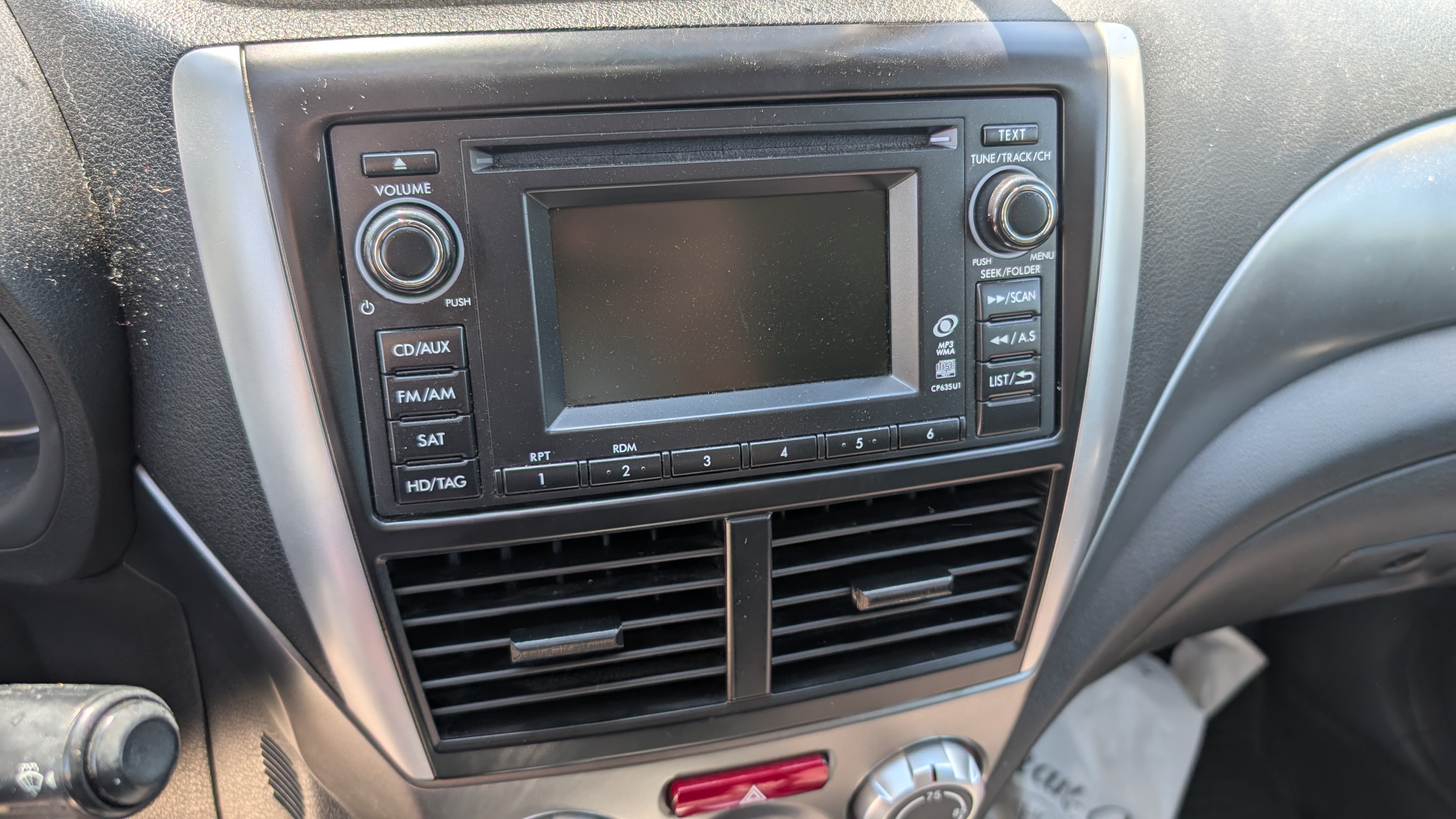 2012 Subaru Forester Vent Slider