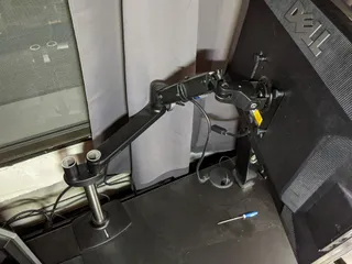 Ergotron LX / Amazon Basics Dual Monitor Arm Extension Pole