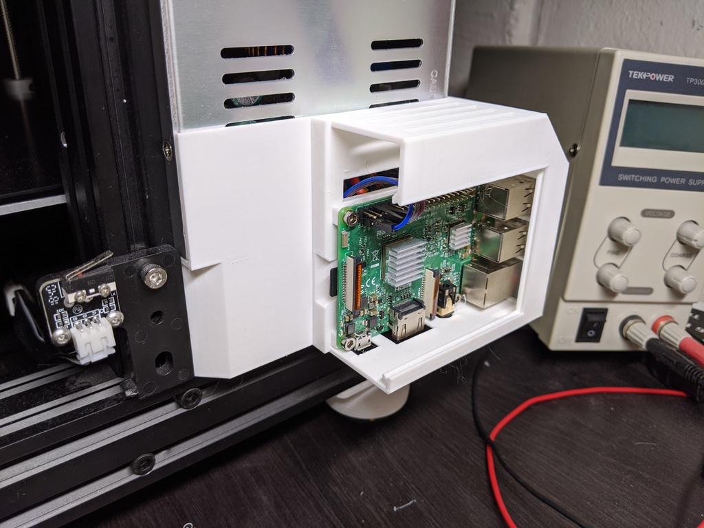 Ender 3 Raspberry Pi 3 and Relay PSU Case for Octoprint by Eric Anastas