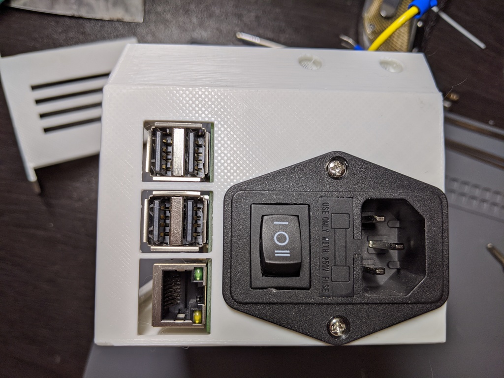 Ender 3 Raspberry Pi 3 and Relay PSU Case for Octoprint by Eric Anastas