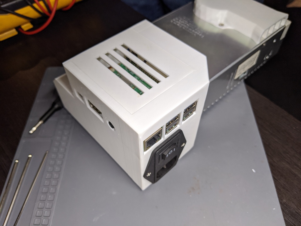 Ender 3 Raspberry Pi 3 and Relay PSU Case for Octoprint by Eric Anastas