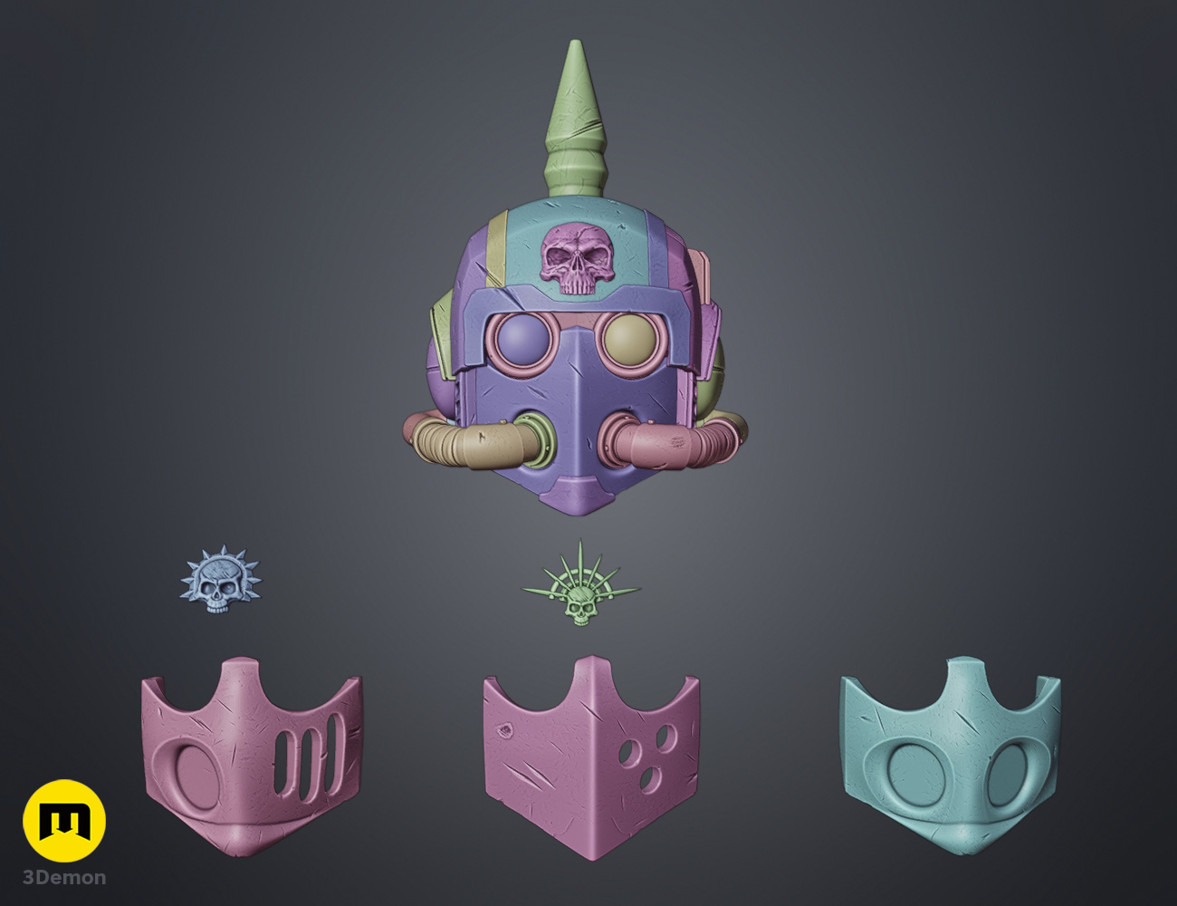 Tempestus Scions Helmet and Masks — miniatura 5