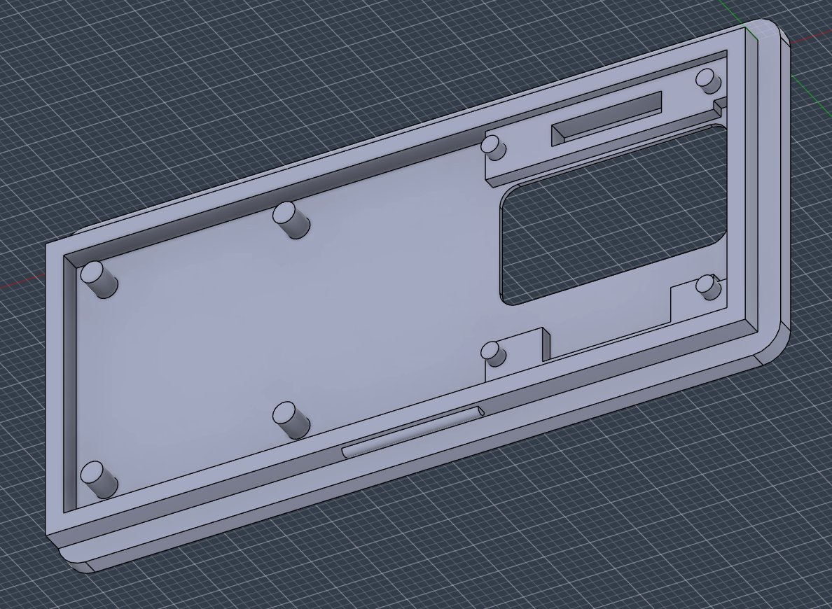 Pi Zero 2W case for PiKVM - Remix with different OLED spacing
