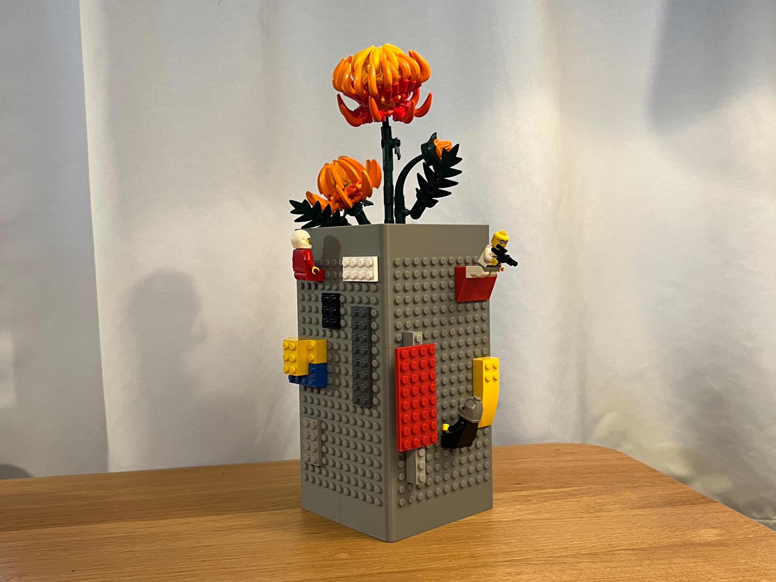 LEGO Compatible Flower Vase