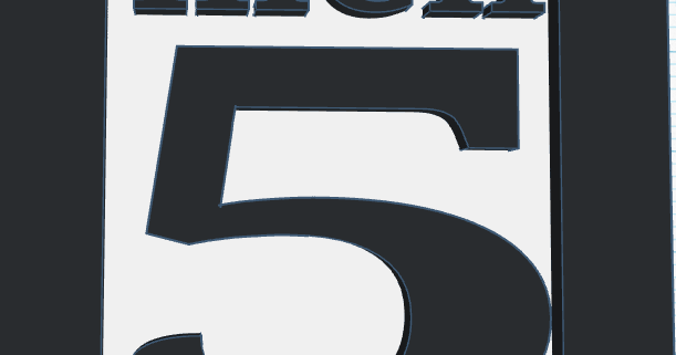 High five sign in highway style by Landon Davis | Download free STL ...