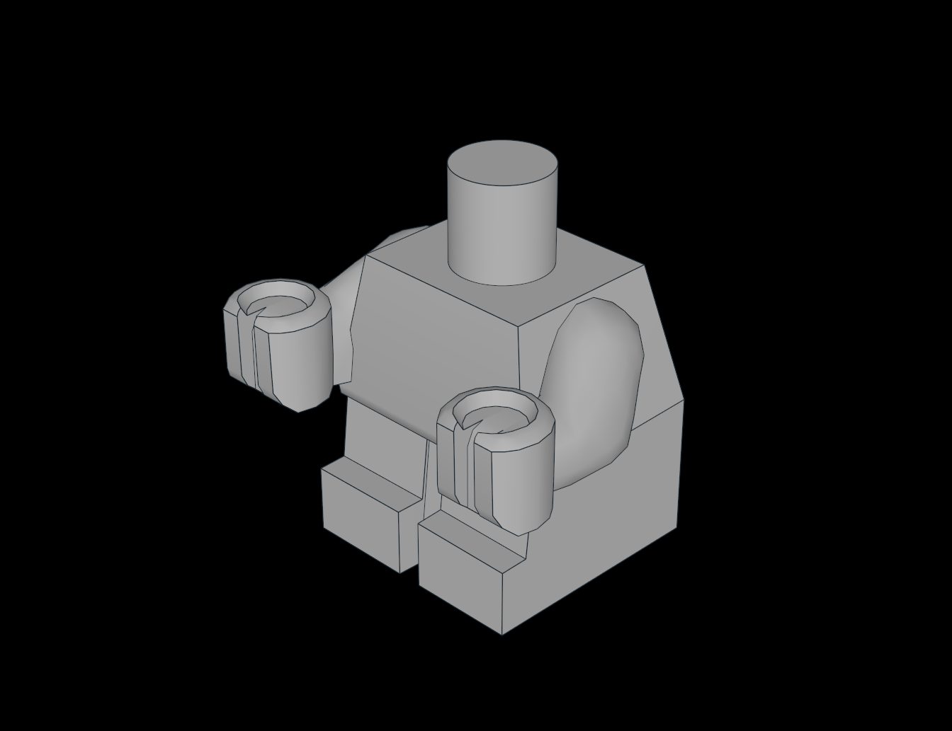 Lego Compatible (25128.dat) Minifig Baby Body