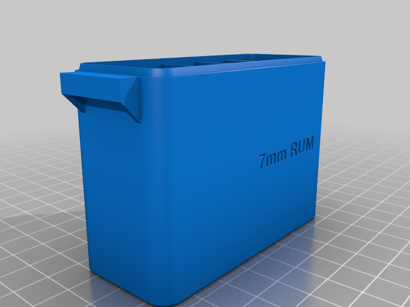 7mm RUM, Pocket Spring Latch Modular Ammo Box by brass_ring | Download ...