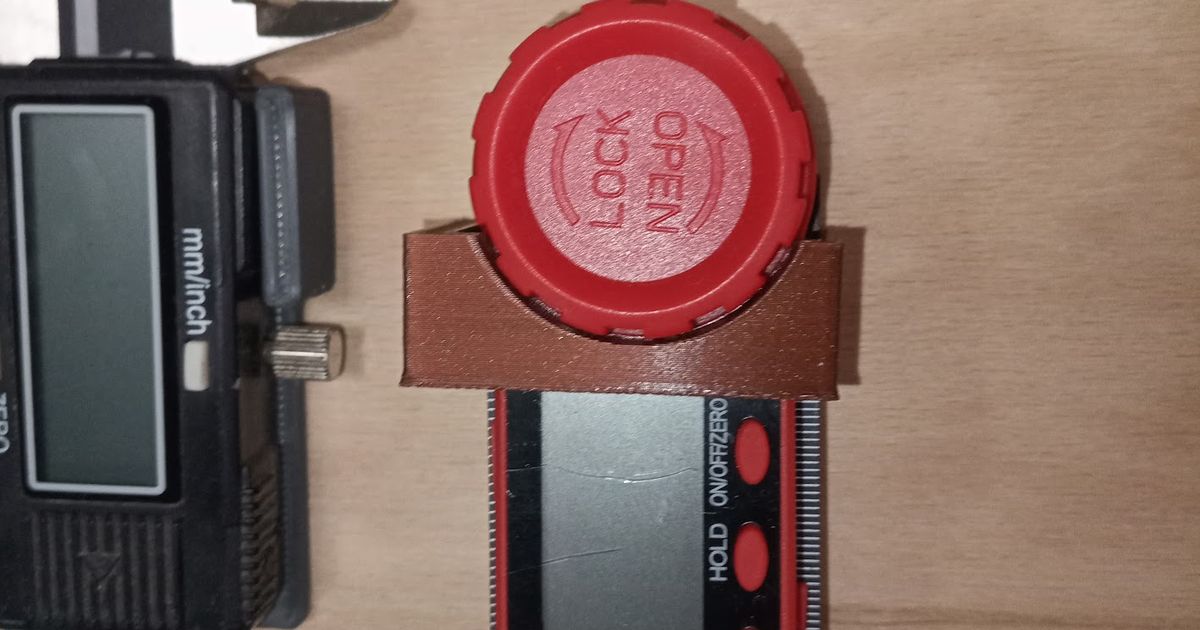 Digital protractor holder by PaŠe Download free STL model