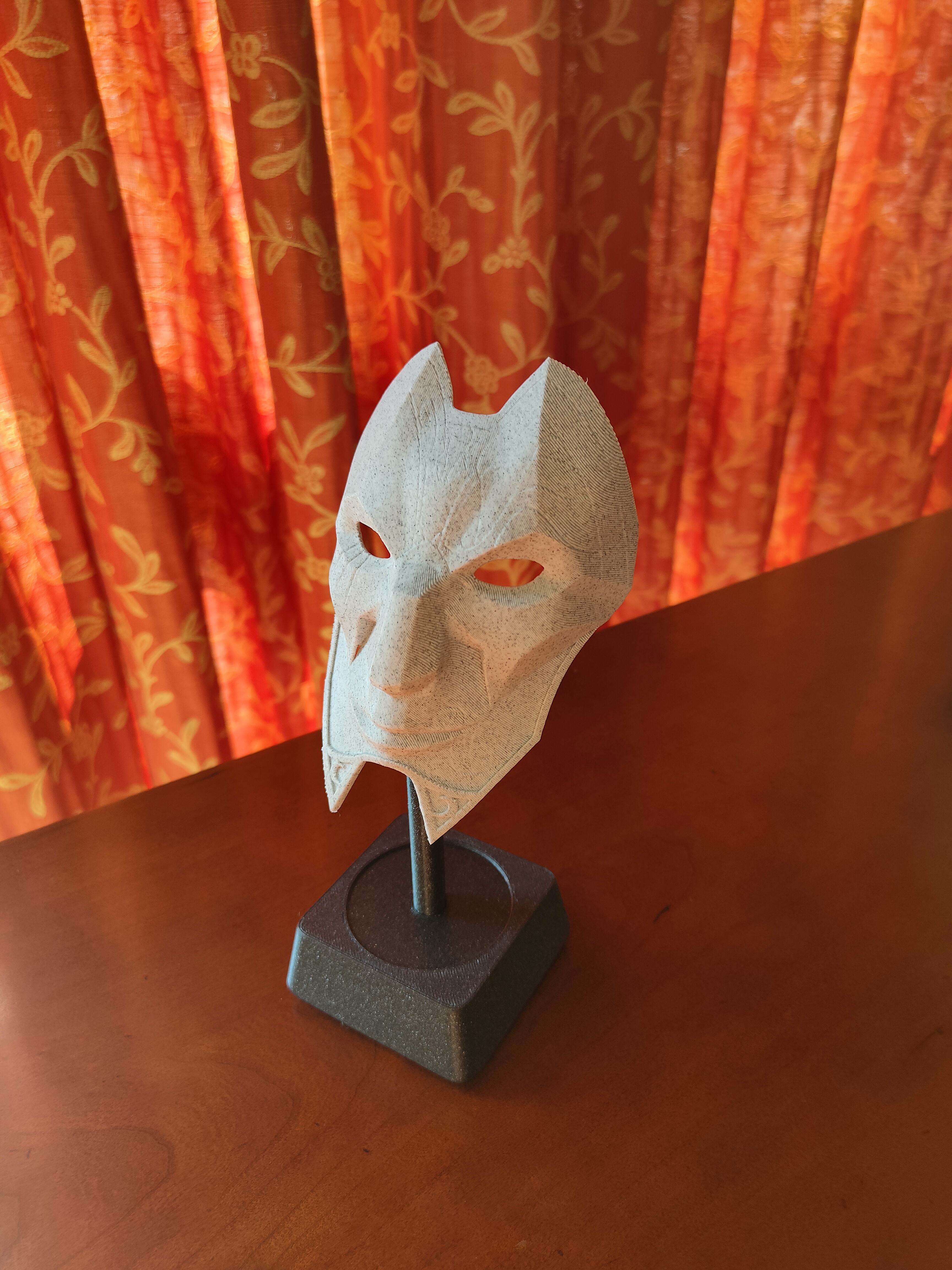 Jhin's Mask Desk Stand 3D model thumbnail