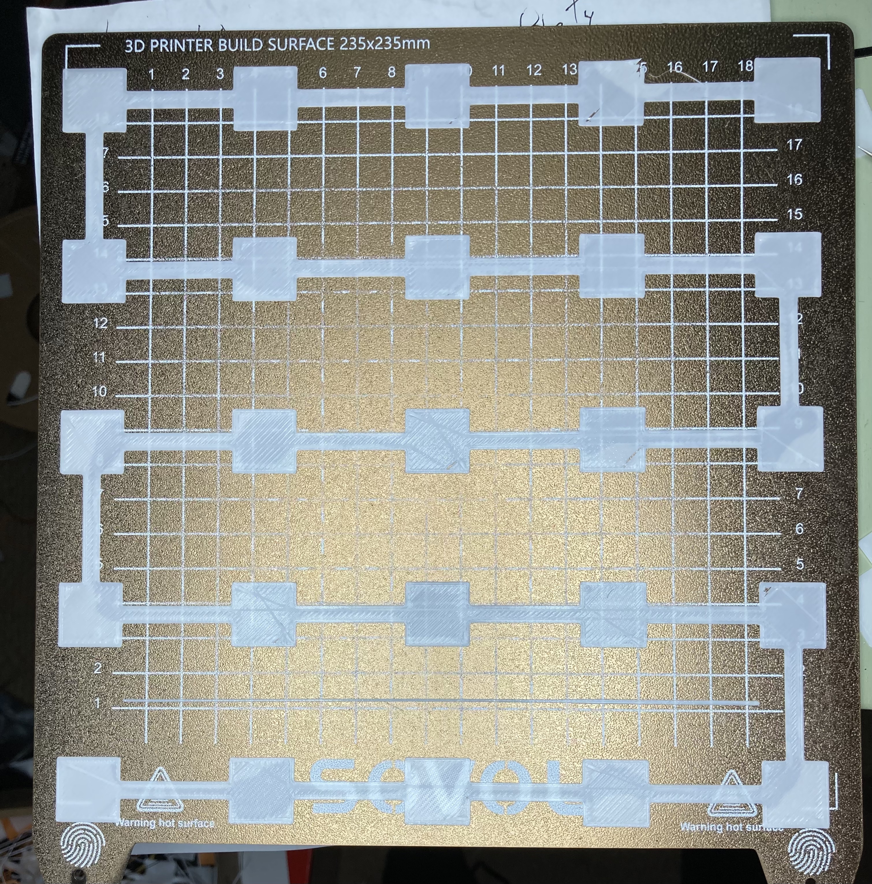 Mesh Bed Leveling Z Test Pattern - 25 Points
