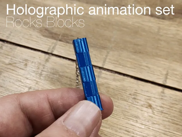 Rocks Blocks. Jewelry with the illusion of movement