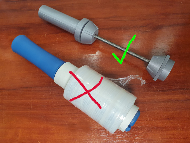 Ultimate Stretch Wrap Dispenser for Film Rolls of 1.5” Core Size