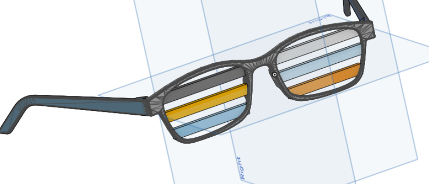 glasses 3D model thumbnail