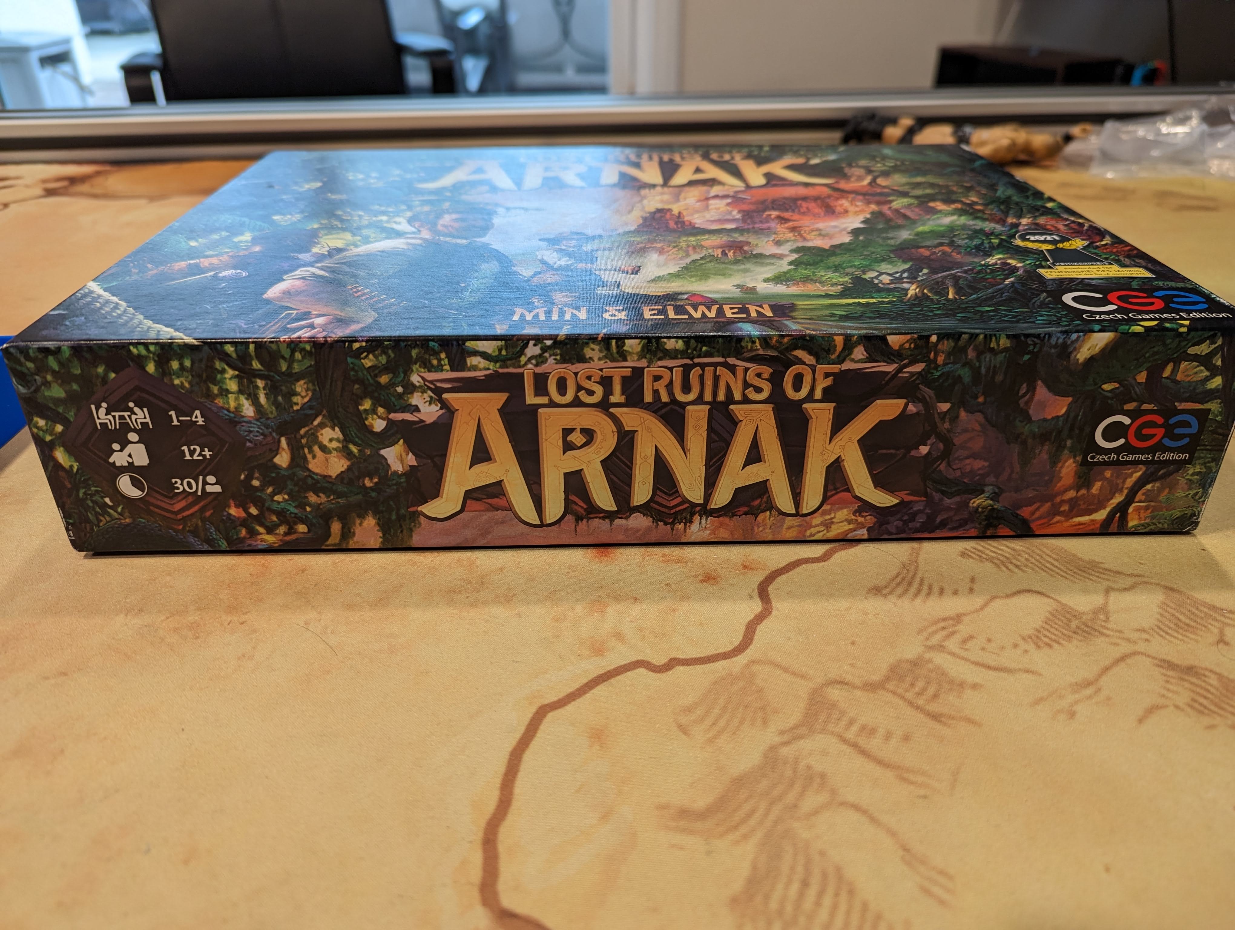 Lost Ruins of Arnak box insert/organizer with expansion (sleeved cards ...