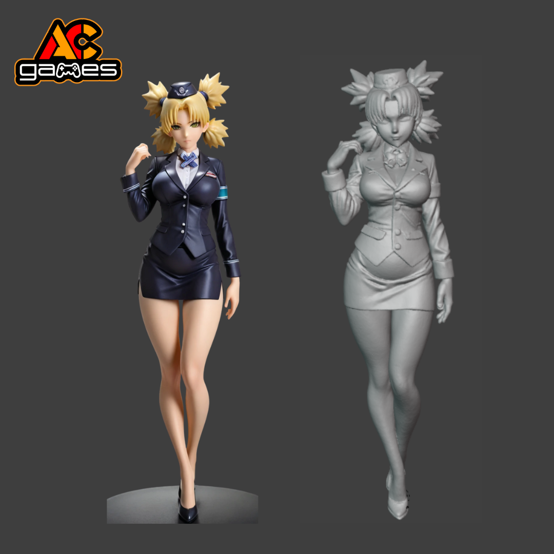 Temari cosplay Azafata Naruto