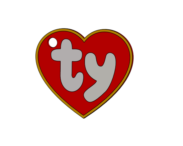 Beanie Baby TY dog tag by Ender Ending Rodríguez Download free STL