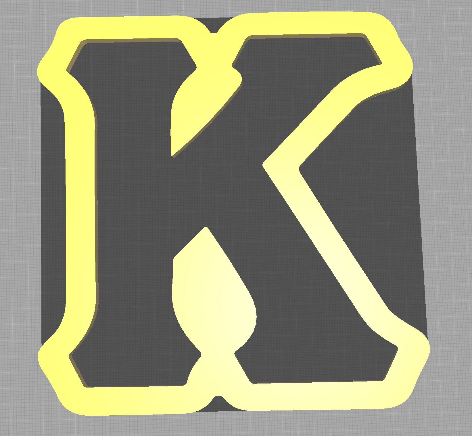 Greek Letter Kappa By Aft3rmath3d Download Free Stl Model