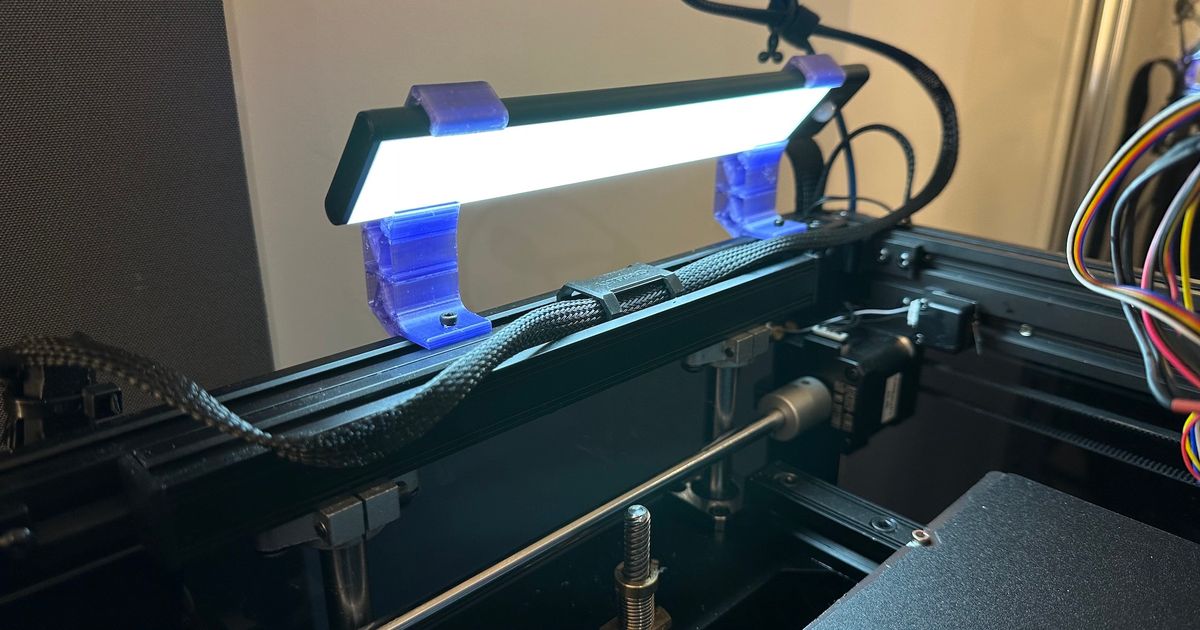 Led Light Bar Mount V Slot By Sam Mcleod Download Free Stl Model Printables Com