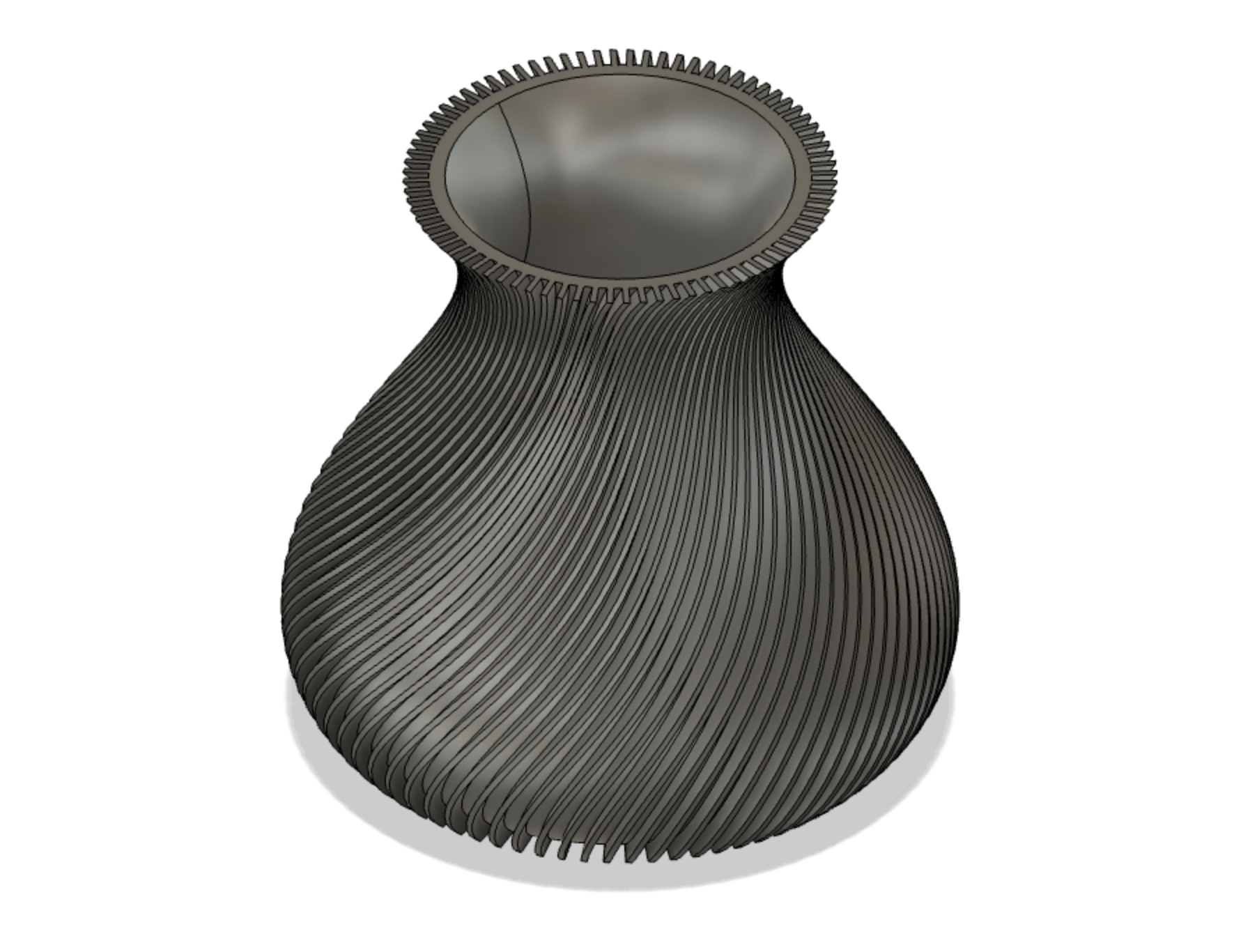Spiral Vase for flower by Pierluigi Download free STL model