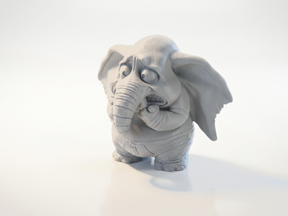Scared Elephant Figurine Animal 3D Printable
