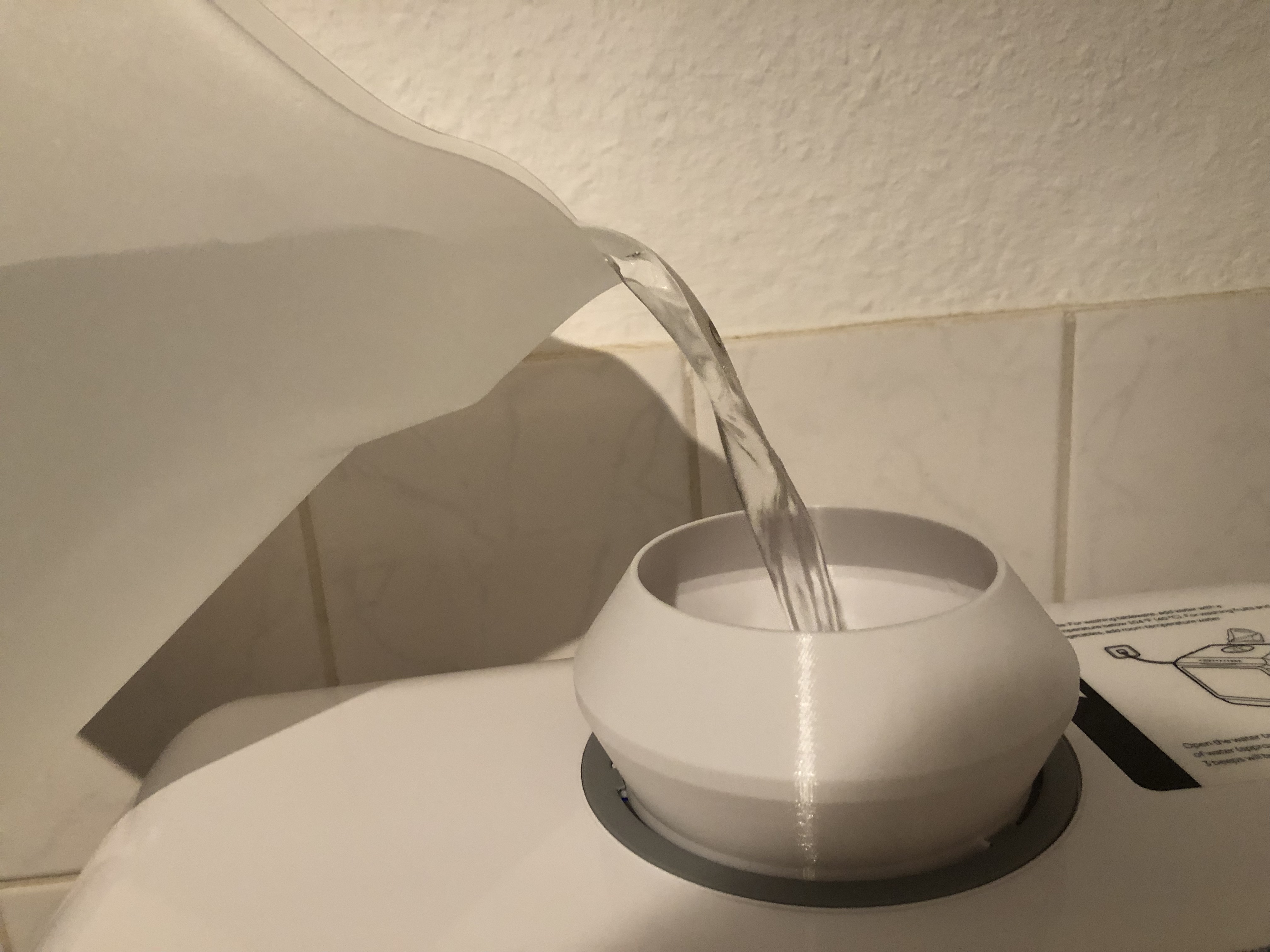Hava dishwasher filling support