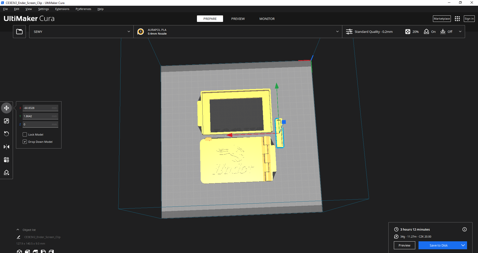 Ender 3 screen cover by life is life 2 download free stl model