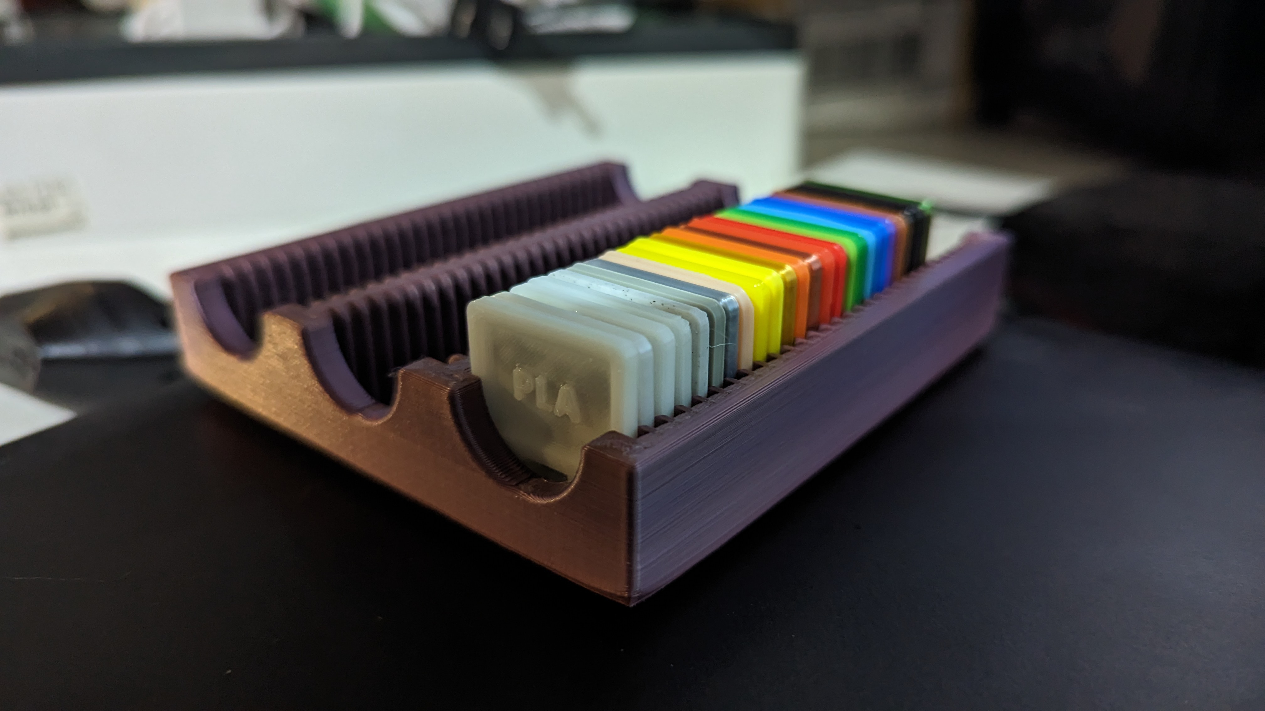 Filament Swatches and Holder