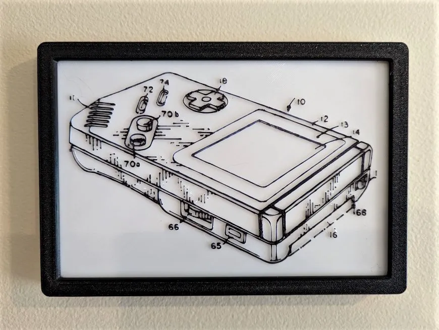 Cusco springvand stole Game Boy Patent Art by Ken Mills | Download free STL model | Printables.com