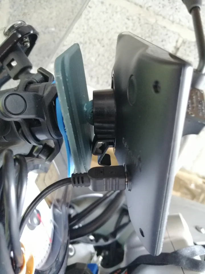 BMW Motorrad phone holder for sat nav preparation 