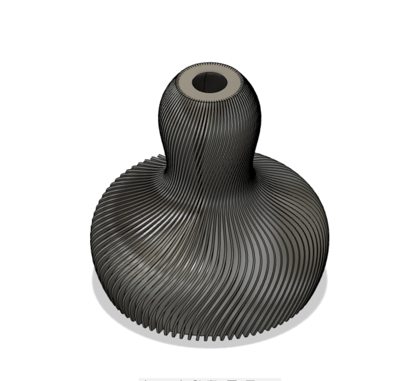 Spiral Vase for flower pot