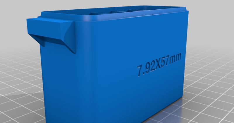 7.92X57 Mauser, Pocket Spring Latch Modular Ammo Box by brass_ring ...