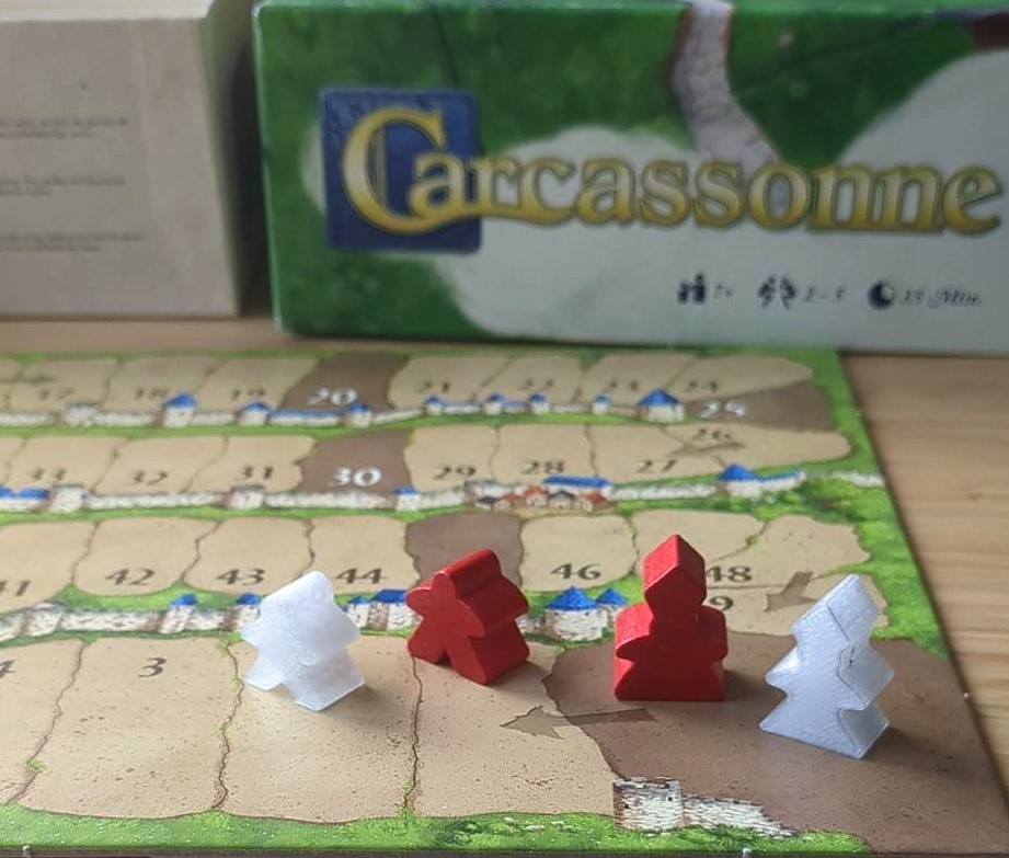 Carcassonne Meeples & Pope