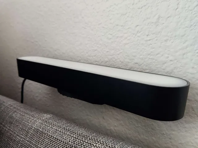 Hue Play Wall Mount - Close, Flat Angle