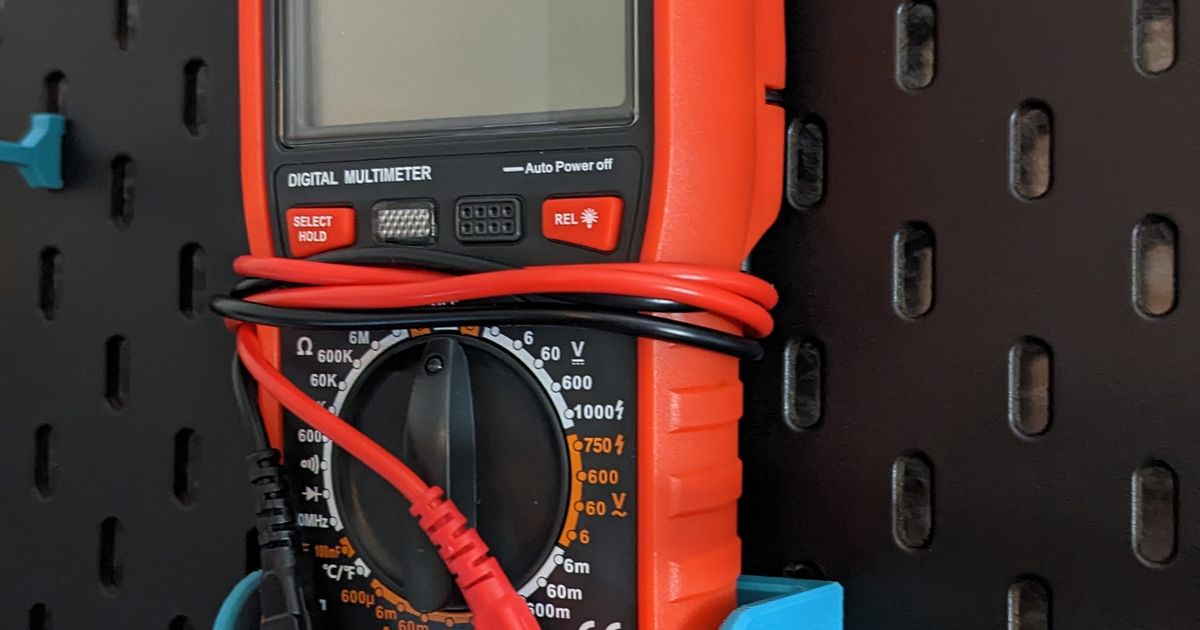 Skadis BEVA Multimeter Holder by nsane Download free STL model