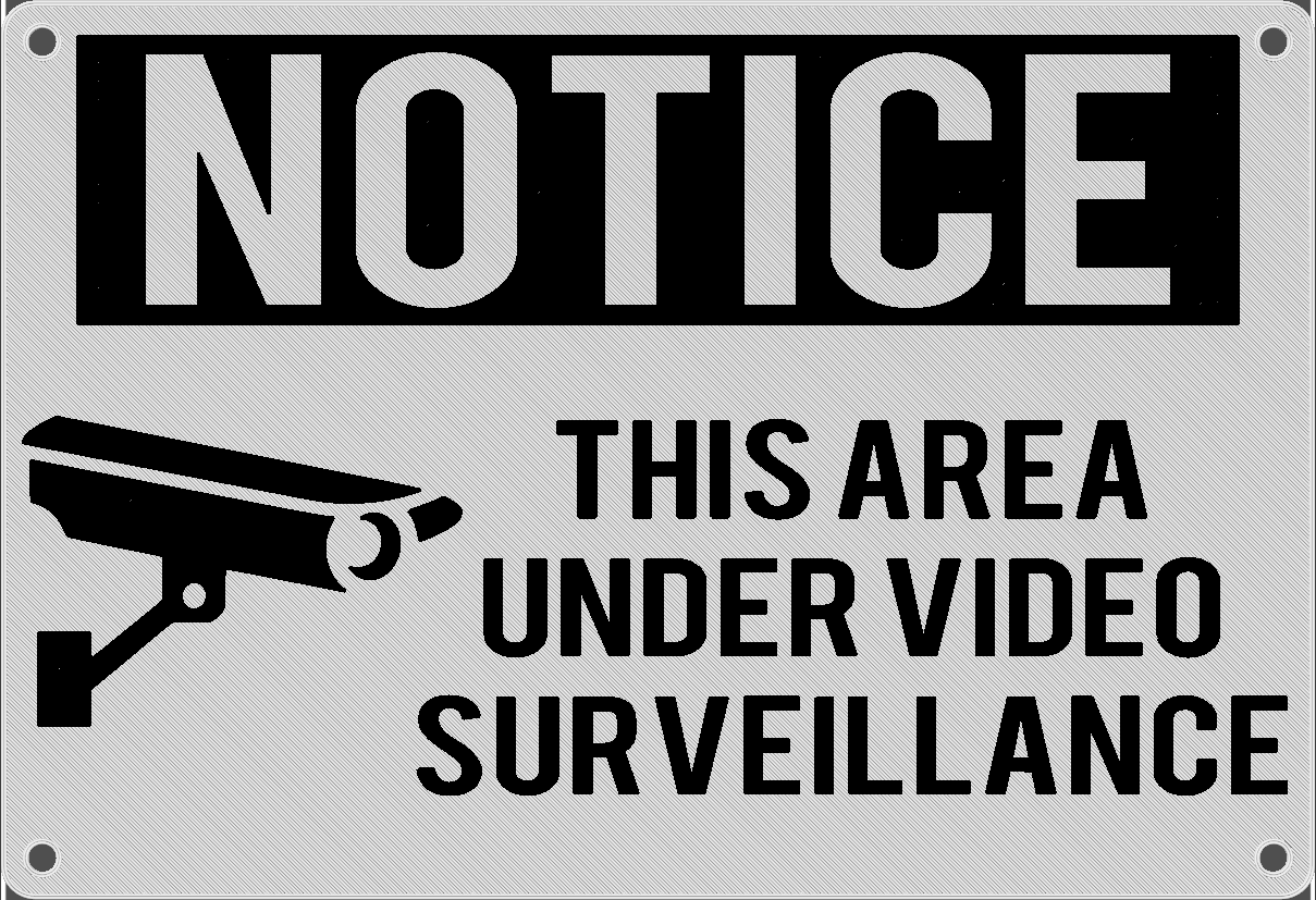 Video Surveillance Signs 2 Color by Triple G Download free