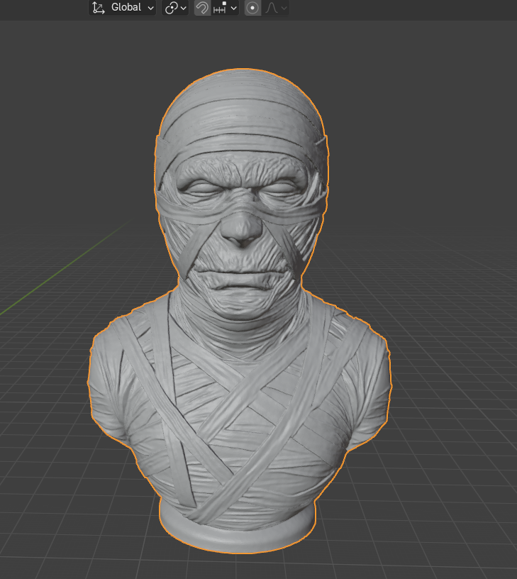 Free Mummy Bust – Wrapped in Ancient Bandages