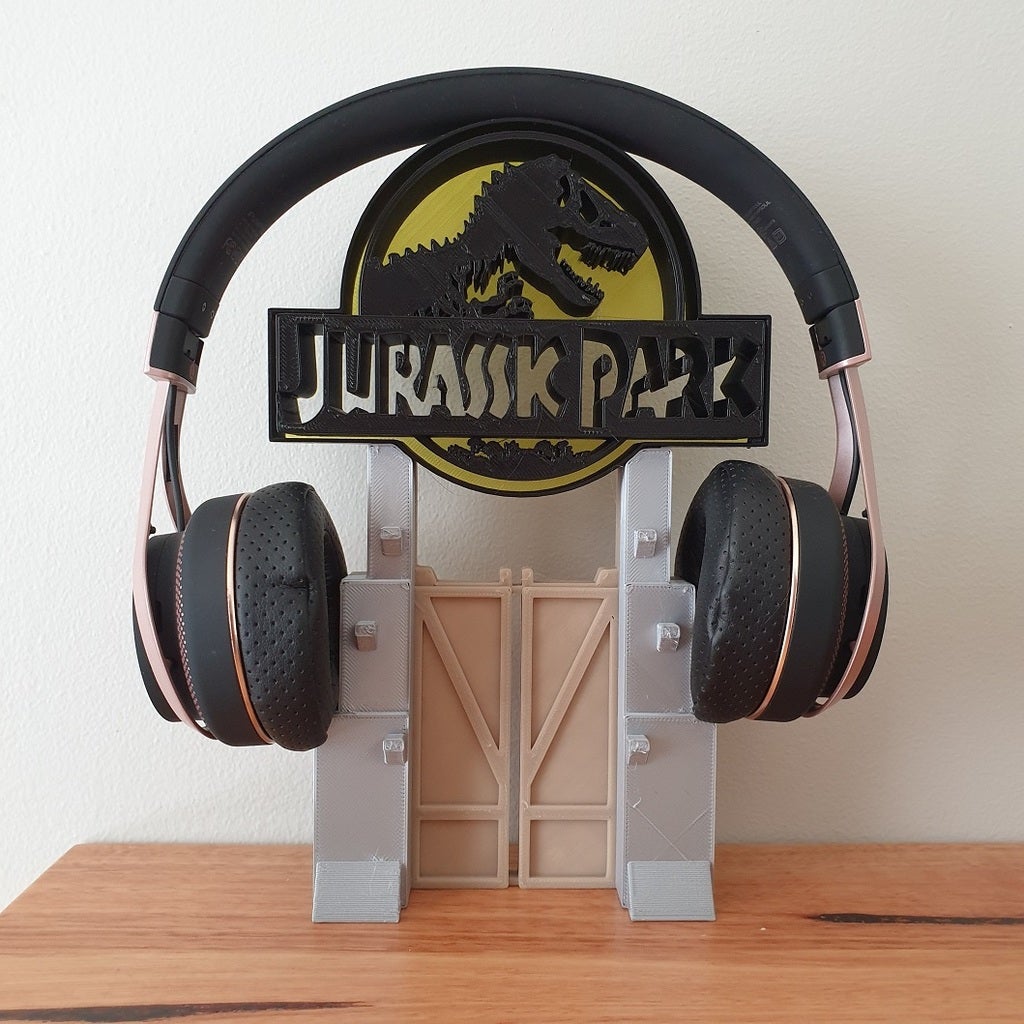 Jurassic Park Headphone Stand or Ornament