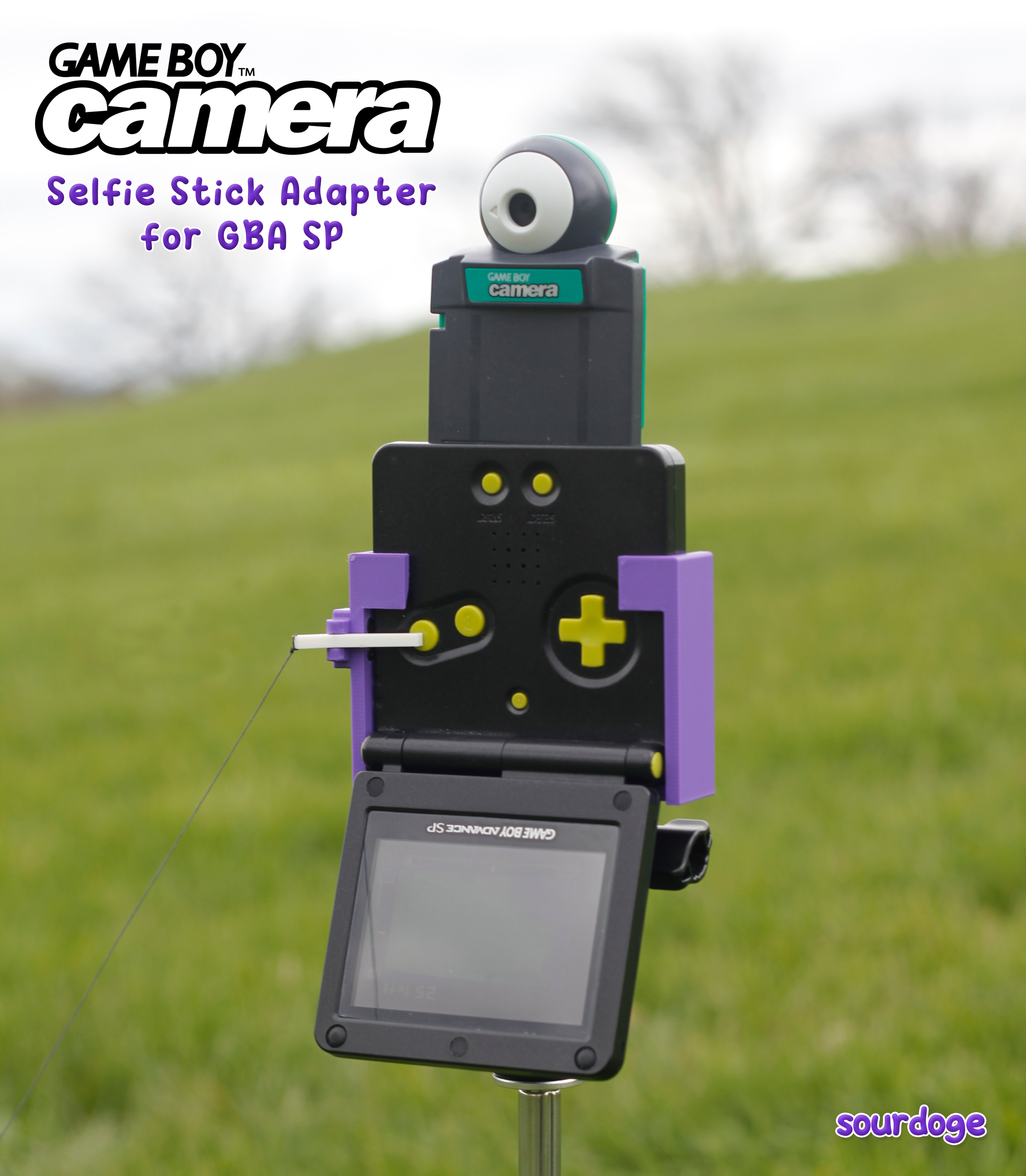 Gameboy Camera Selfie Stick Adapter for GBA SP