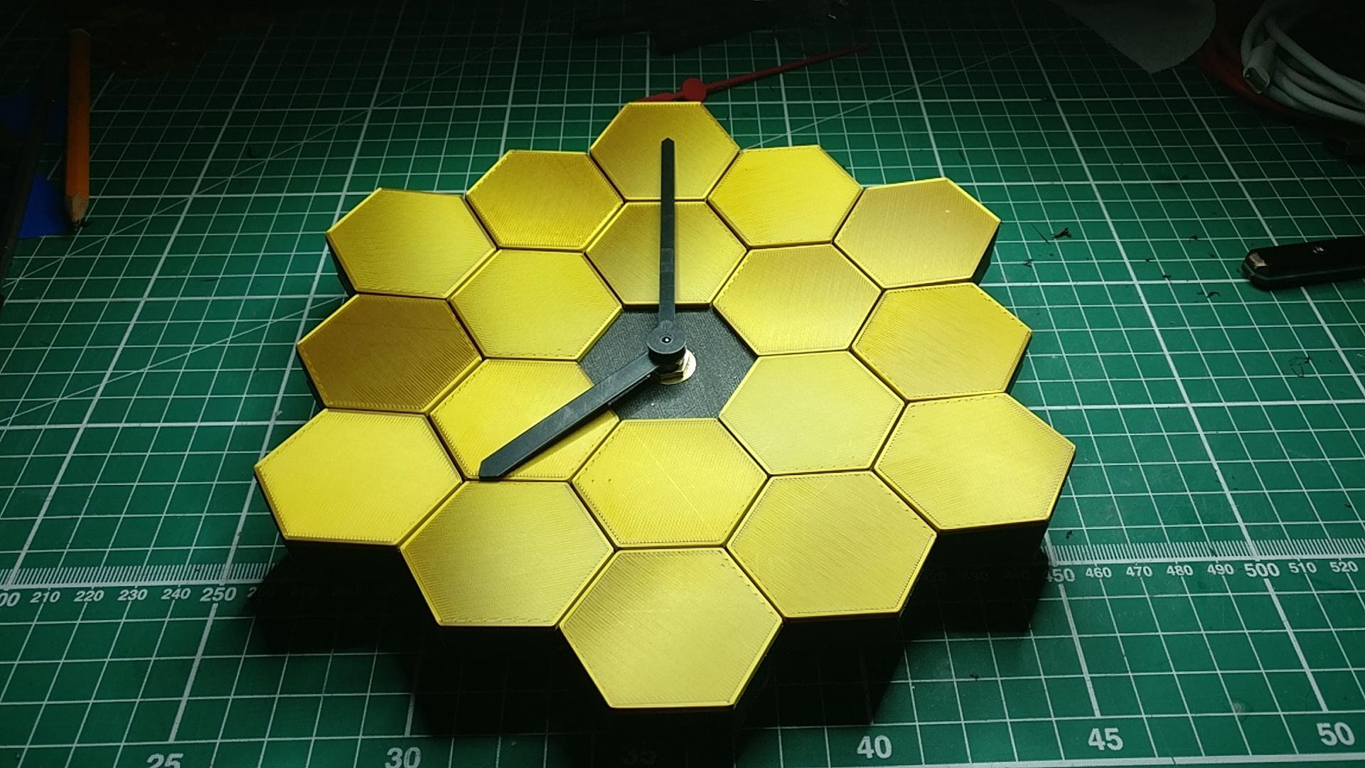 James Webb Space Telescope Clock Curved