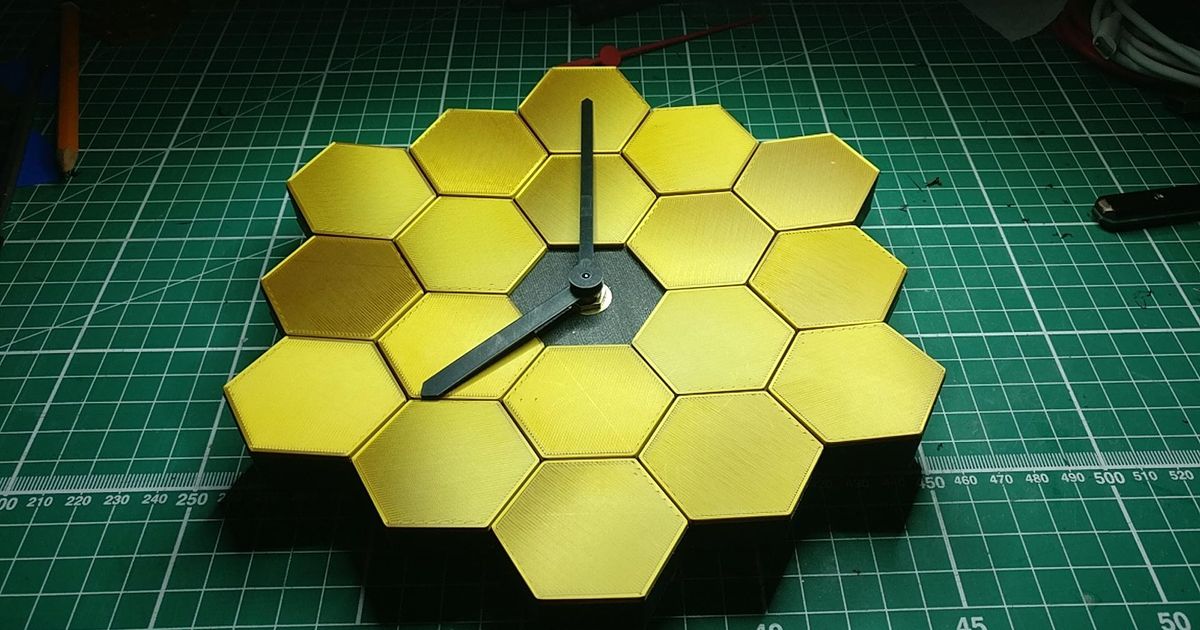 James b Space Telescope Clock Curved by seanyc111 Download free