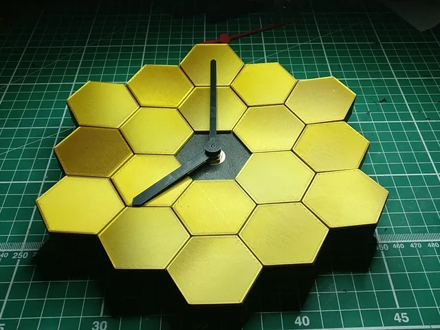 James Webb Space Telescope Clock Curved