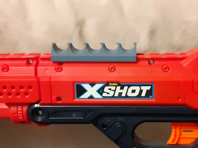 Rail mounted X-shot dart holder