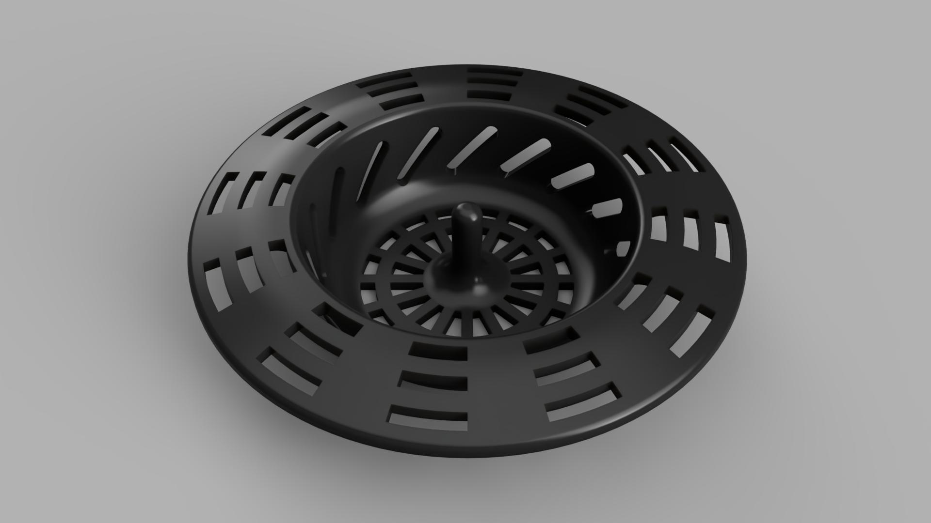 Sink Drain Strainer 3D model thumbnail