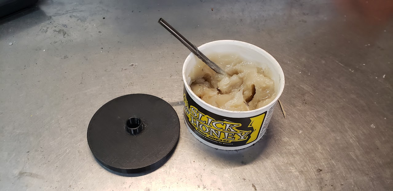 Bike shop Radar Laboratories grease syringe fillers for Park and Slick Honey. by Chris