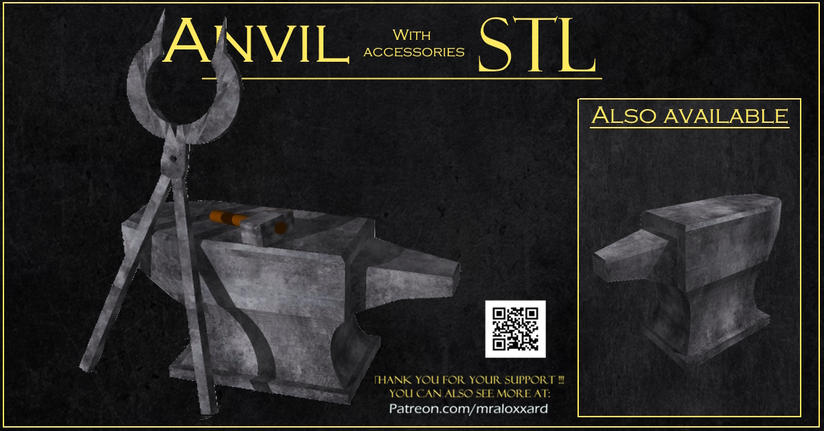 Medieval anvil with accessories by MrAloxxard | Download free STL model ...